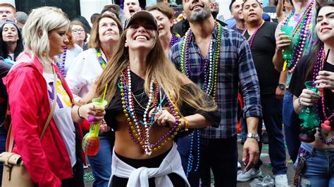 Bob Hannaford, who organises swinging events Naughty in Nawlins and Couples Cruise, said New Orleans is well known for Mardi Gras and a liberal amount of flashing. . Mardi gras boobs pictures